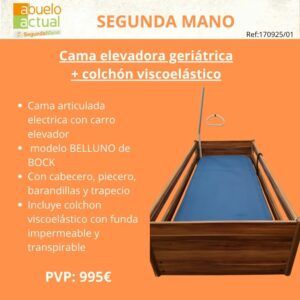 Cama electrica con carro elevador 2º mano modelo Belluno